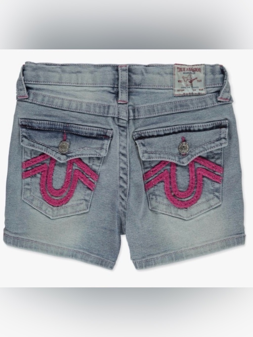 True Religion Light Blue Denim Shorts. Girls Size 8